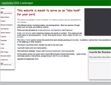 Tablet Screenshot of apalacheehills.com